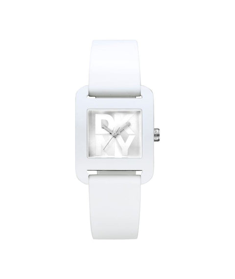 DKNY LDS WHITE SILICONE