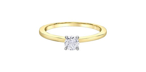 I Am Canadian diamond solitaire ring