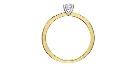 I Am Canadian diamond solitaire ring