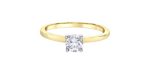 I Am Canadian diamond solitaire ring