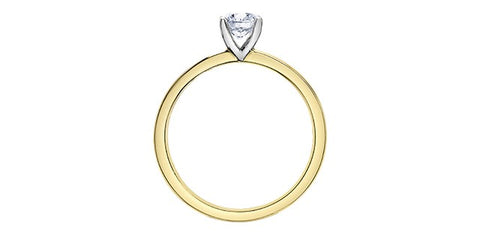 I Am Canadian diamond solitaire ring