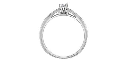 10K WHITE GOLD ENGAGEMENT RING