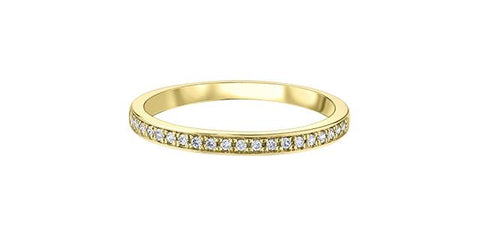 10K YELLOW GOLD DIAMOND BAND