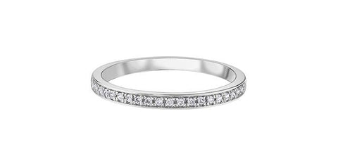 10K WHITE GOLD DIAMOND BAND