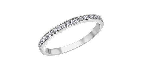 10K WHITE GOLD DIAMOND BAND