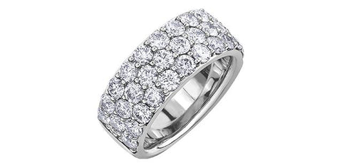 3.00 carat white gold diamond ring