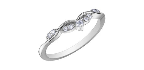 White gold diamond tiara ring