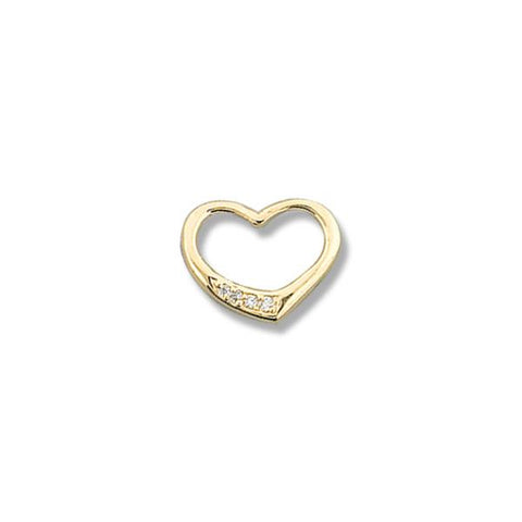 10KY FLOATING HEART CZ
