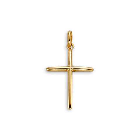 Yellow gold cross pendant