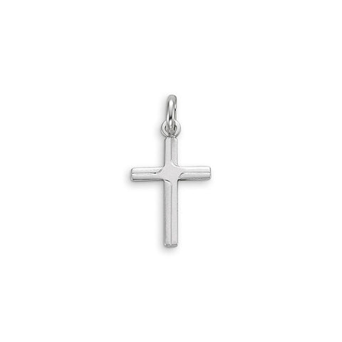 White gold cross pendant