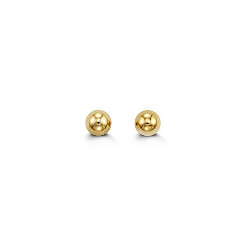 14 KY 4MM BALL EARRINGS