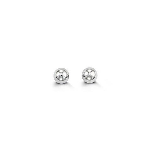 14 KW 4MM BALL EARRINGS