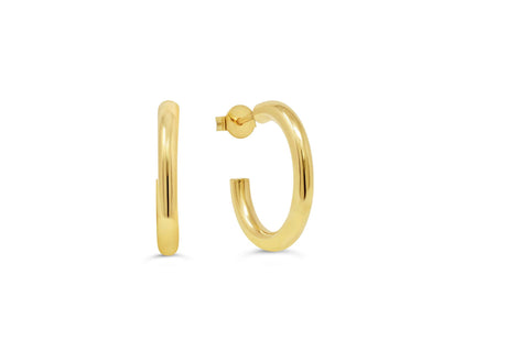 10KY HALF HOOP EARRINGS