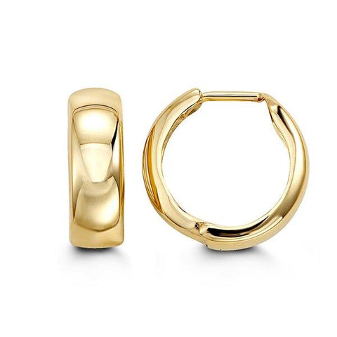 10k yellow gold huggies