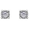 10 KARAT WHITE GOLD .05 TDW DIAMOND STUDS