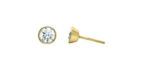 Lab created diamond stud earrings