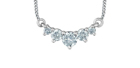 Lab created diamond necklace
