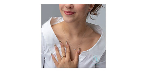 Lab created diamond necklace