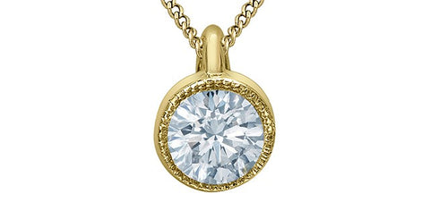 10KY .30CT LGD PENDANT