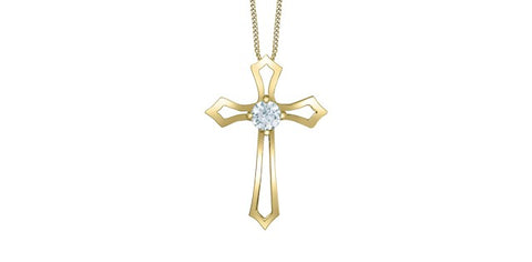 10KY .20CT LGD CROSS