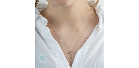10KY .20CT LGD CROSS