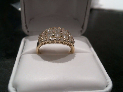 Yellow gold lab created 2 carat Lab created diamond ring