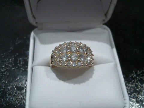 Yellow gold lab created 2 carat Lab created diamond ring