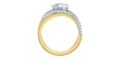 Lab Created diamond ring