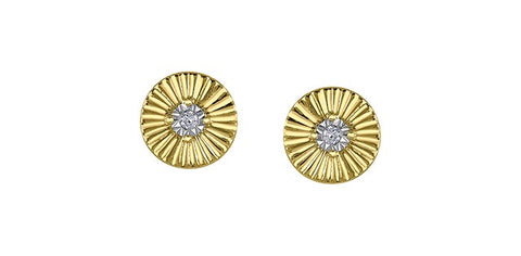 Diamond stud earrings