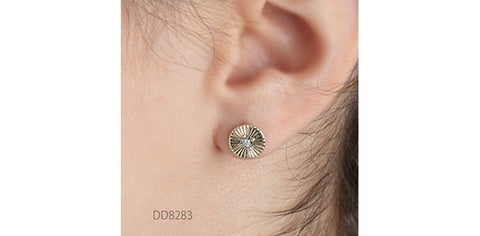 Diamond stud earrings