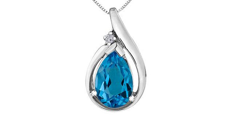 10KW BLUE TOPAZ & DIA PEN