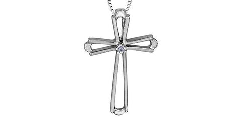 10KW 1 .01CT DIA CROSS