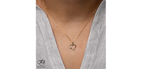 Diamond heart pendant