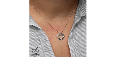 Diamond heart pendant