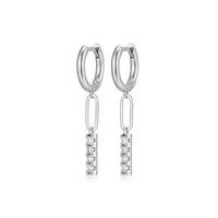 REIGN S/S CZ HOOP W/