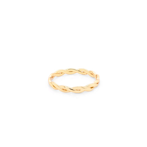 Aurora sterling silver gold vermeil infiniti ring