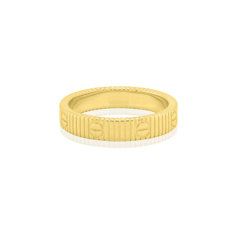 Aurora sterling silver gold vermeil love ring