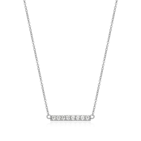 Reign sterling silver cubic zirconia necklace