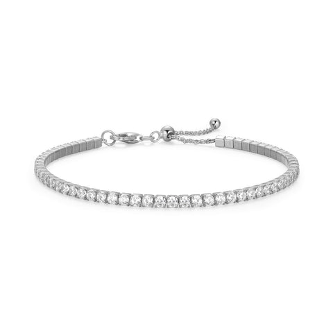 Reign sterling silver cubic zirconia tennis bracelet