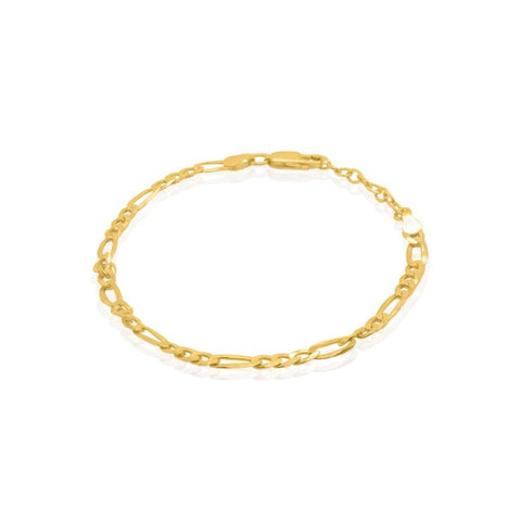Aurora sterling silver gold vermeil figaro bracelet