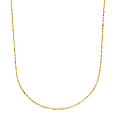 Reign sterling silver gold plate singapore chain