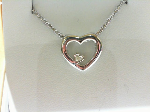 WHITE ICE DIA HEART