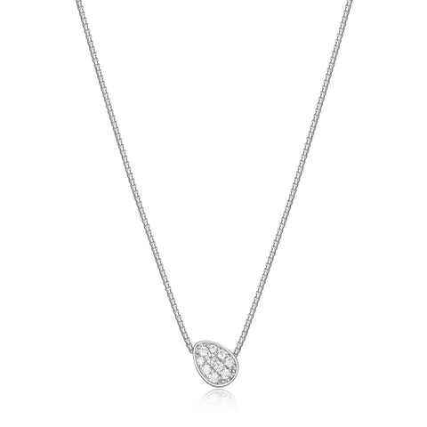 ELLE S/S CZ BOLO NECK 18"