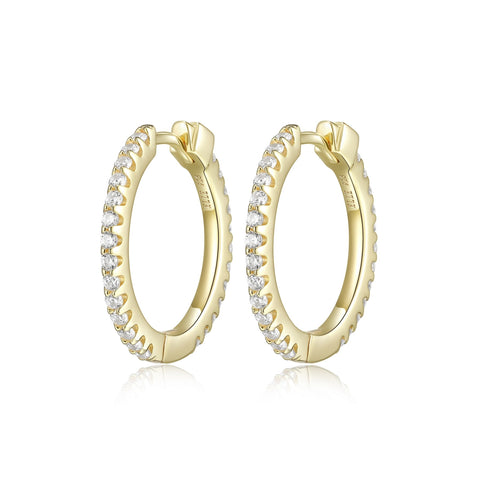 ELLE S/S GP CZ HOOPS