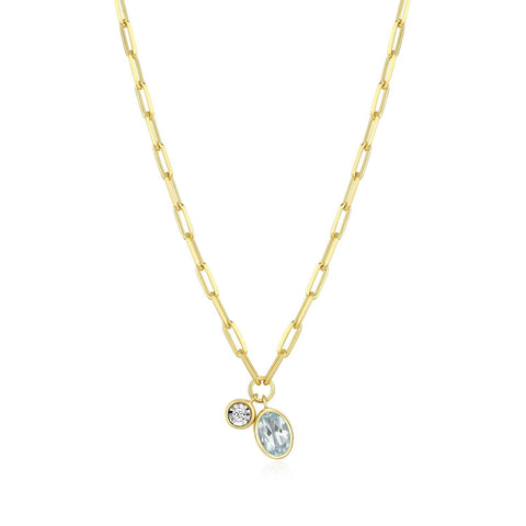 MONTE LUNA S/S GP MARCH AND LGD .021CTW NECKLACE