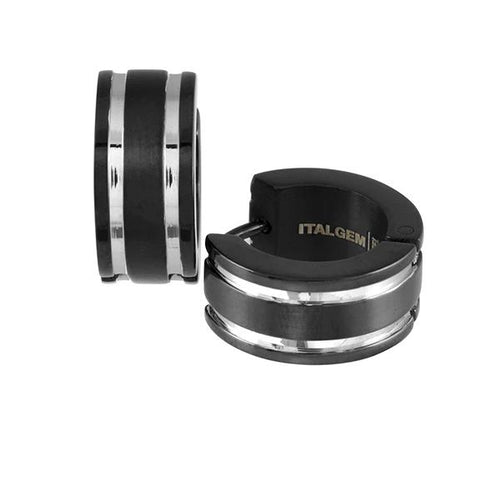 STAINLESS STEEL BLACK MATTE BEVEL EDGE HUGGIES