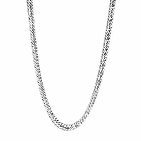 MENS STAINLESS STEEL  22"  DOUBLE CHAIN