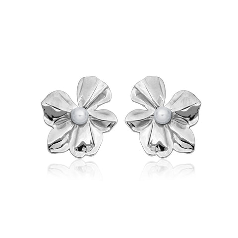SteelX st steel flower earrings