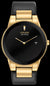 Mens citizen gold and black eco drive watch