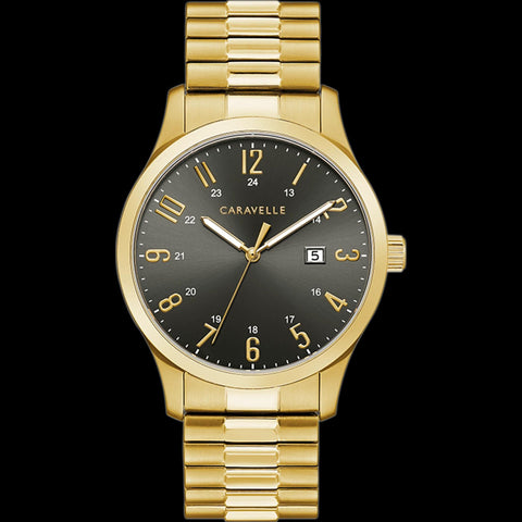 GENTS GOLD TONE CARAVELLE